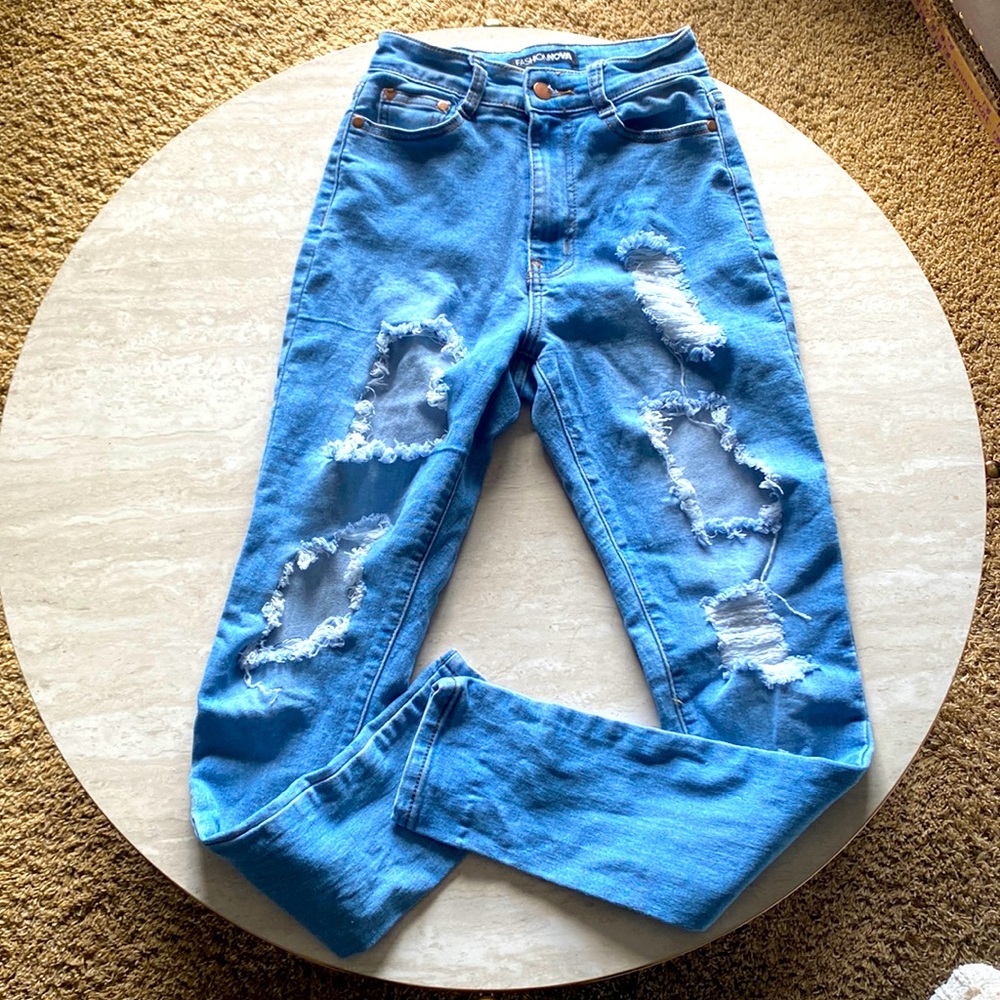 Fashion Nova Distressed Jeans